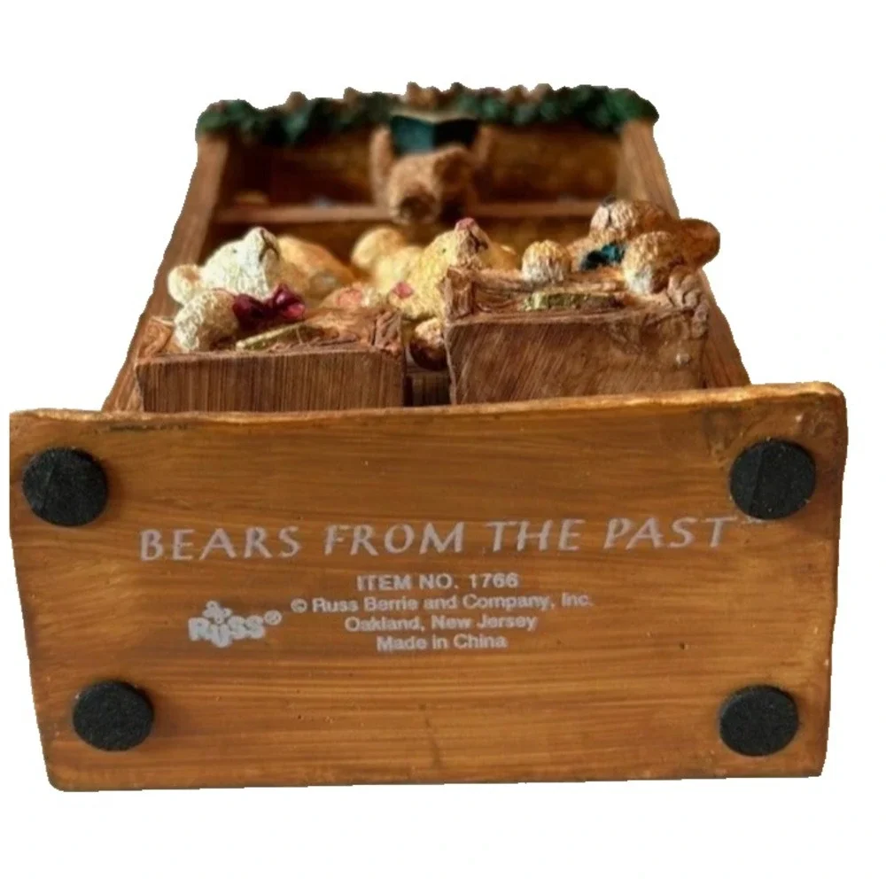 Russ Berrie Bears From The Past Book Shelf Collectible Figurine Item Number 1766